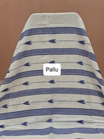 White Khadi Cotton Saree Pallu