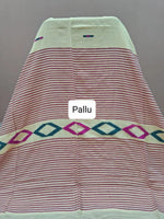 Cream Khadhi Cotton Saree Pallu