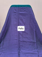 Peacock Green Khadhi Cotton Saree Pallu