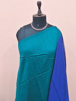 Peacock Green Pure Khadhi Cotton Saree 1