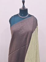 Dark Chocolate Khadhi Cotton Saree 1