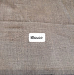 Dark Chocolate Khadhi Cotton Saree Blouse