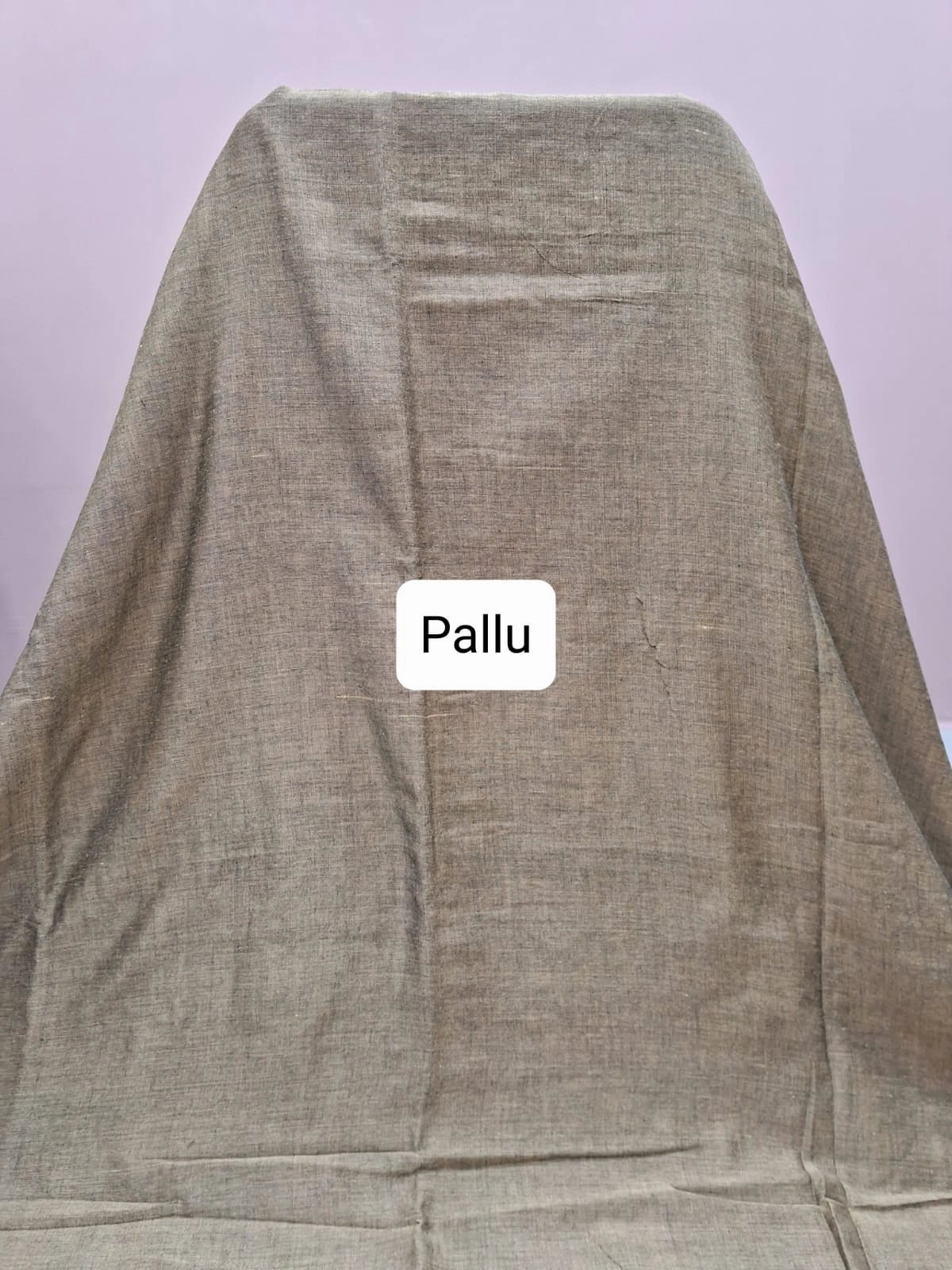 Dark Chocolate Khadhi Cotton Saree Pallu
