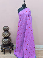 Light Purple Khadhi Cotton Saree
