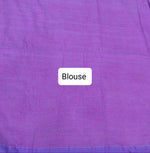 Light Purple Khadhi Cotton Saree Blouse