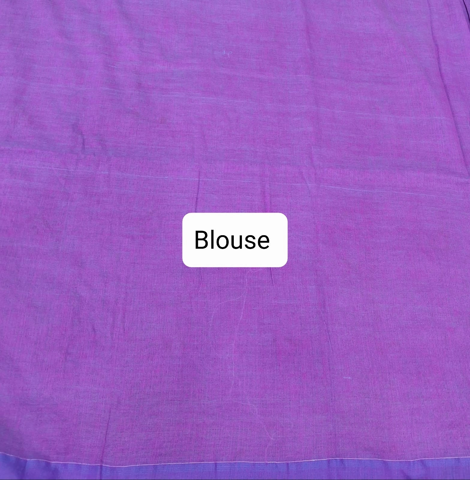 Light Purple Khadhi Cotton Saree Blouse