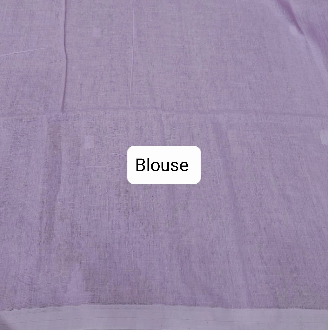 Soft Blush Pink Khadhi Cotton Saree Blouse