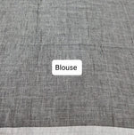 Elephant Grey Khadhi Cotton Saree Blouse