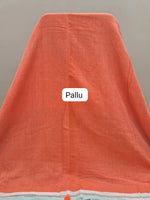 Tricolour Half & Half Khadhi Cotton Saree pallu