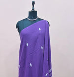 Purple Khadhi Cotton Saree 1