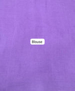 Purple Khadhi Cotton Saree Blouse