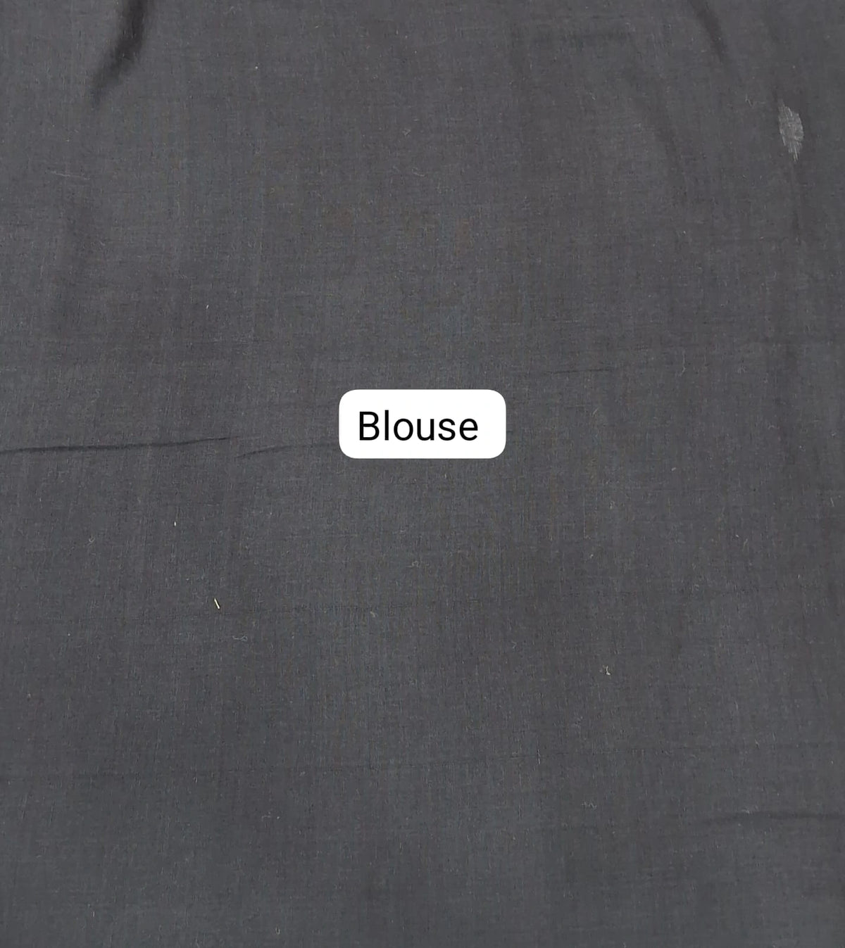 Black Khadhi Cotton Saree Blouse