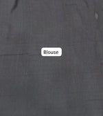 Black Khadhi Cotton Saree Blouse