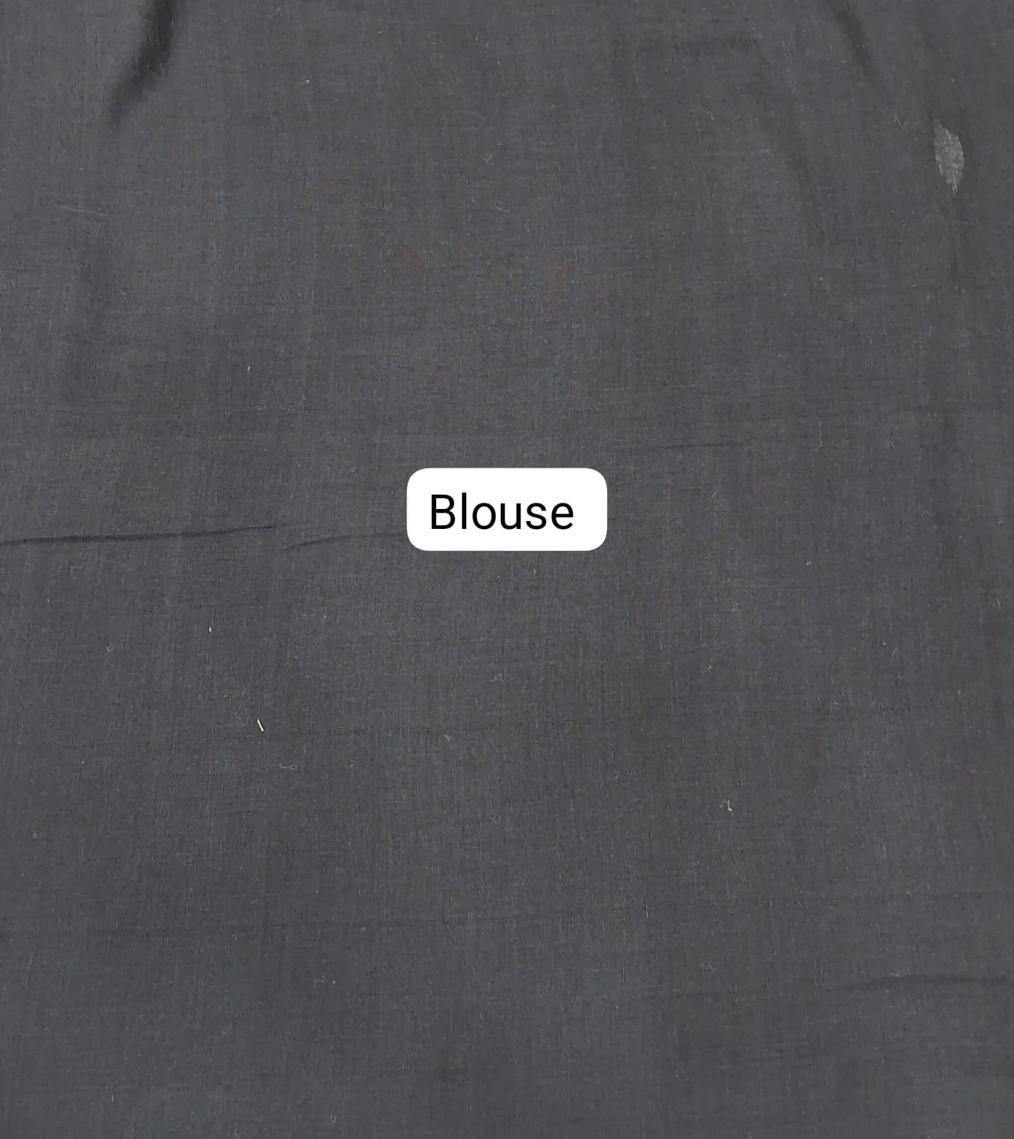 Black Khadhi Cotton Saree Blouse