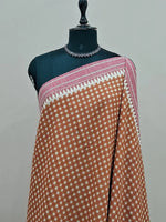 Rust Brown Khadhi Cotton Saree1