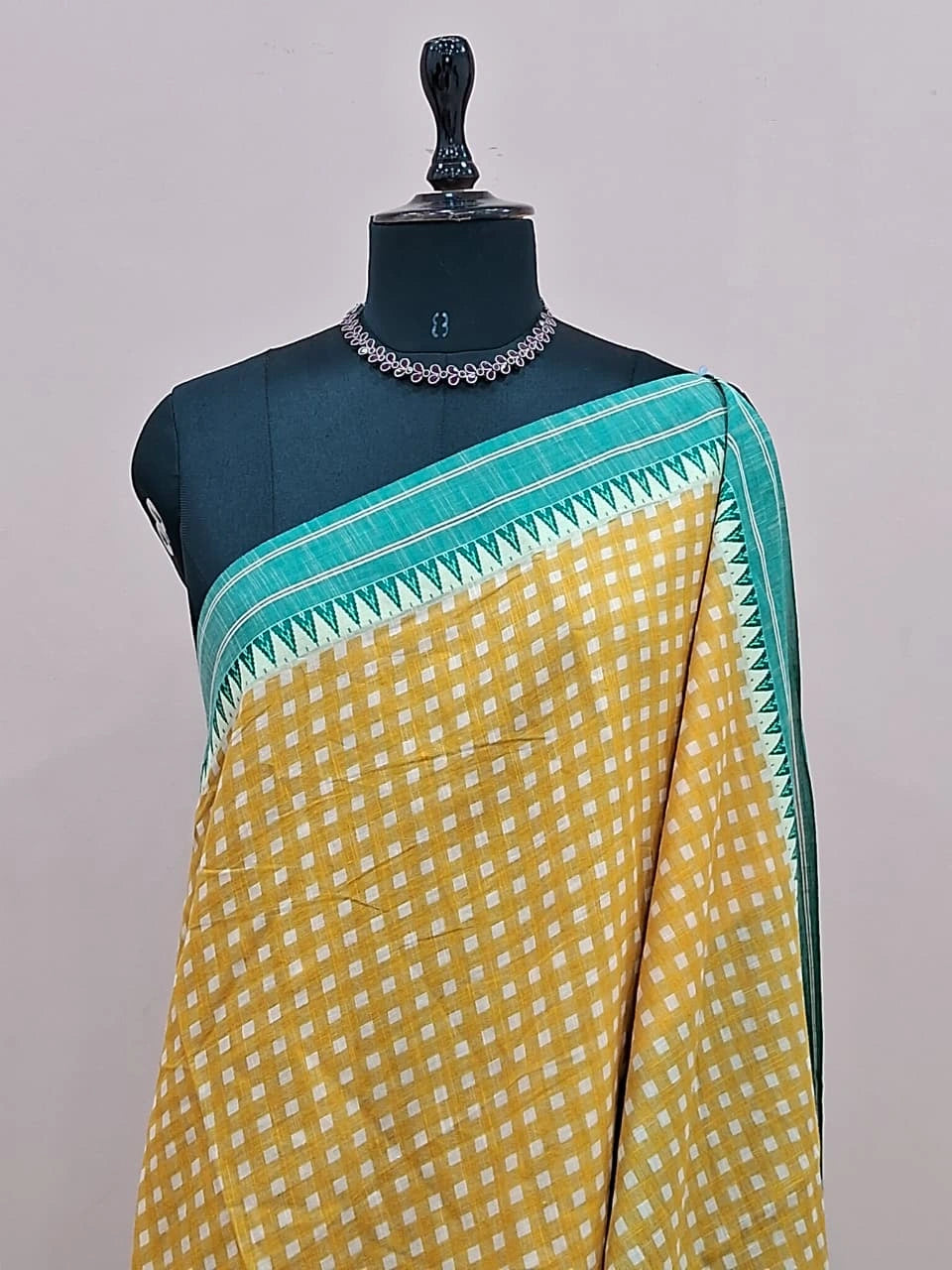 Yellow Khadhi Cotton Saree 1