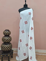 Pure White Khadhi Cotton Saree 