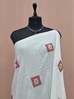 Pure White Khadhi Cotton Saree  1