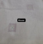 Pure White Khadhi Cotton Saree Blouse