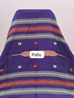 Deep Purple Khadhi Cotton Saree pallu