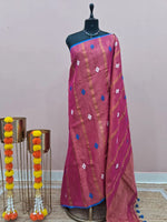 Pink Khadhi Cotton Tissue Saree 