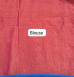 Pink Khadhi Cotton Tissue Saree blouse