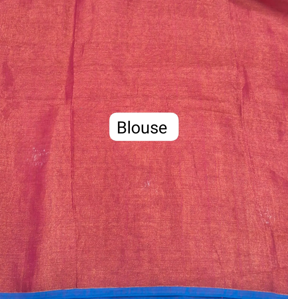 Pink Khadhi Cotton Tissue Saree blouse
