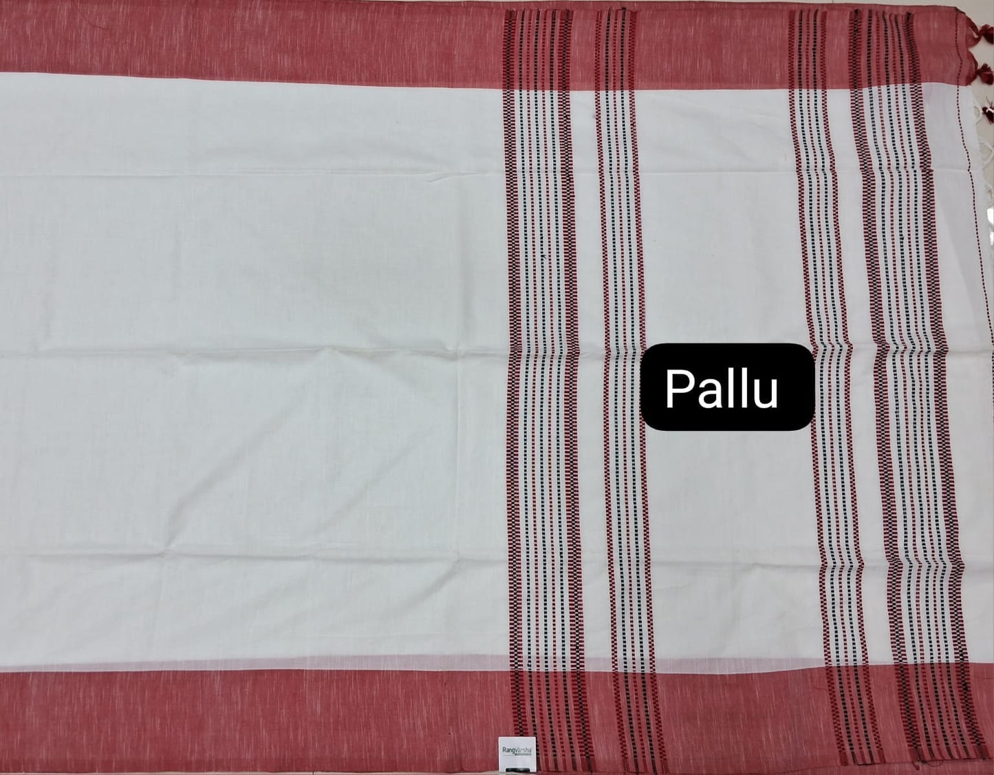 White Khadi Cotton Saree