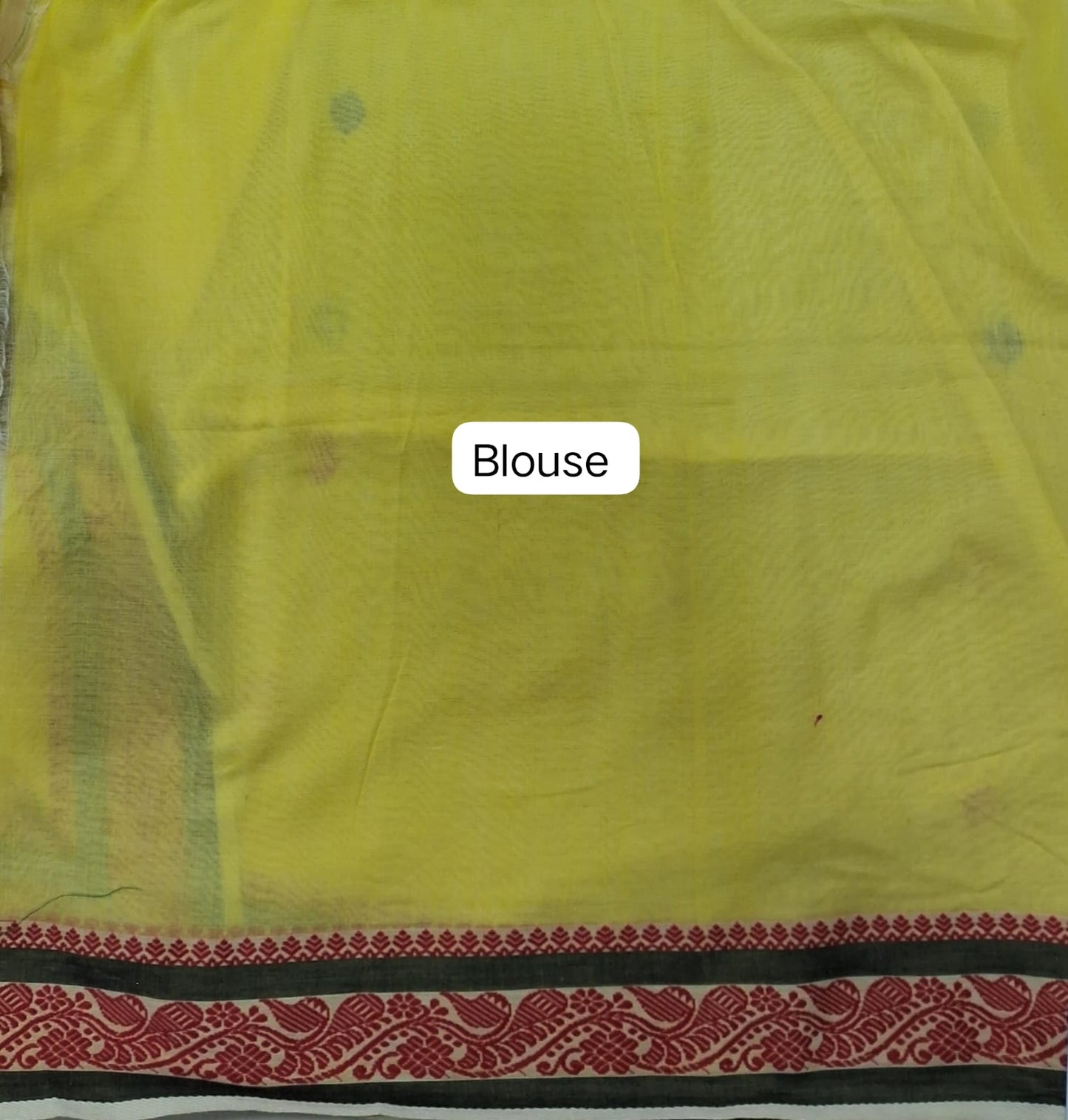 Citron Green Khadi Cotton Saree