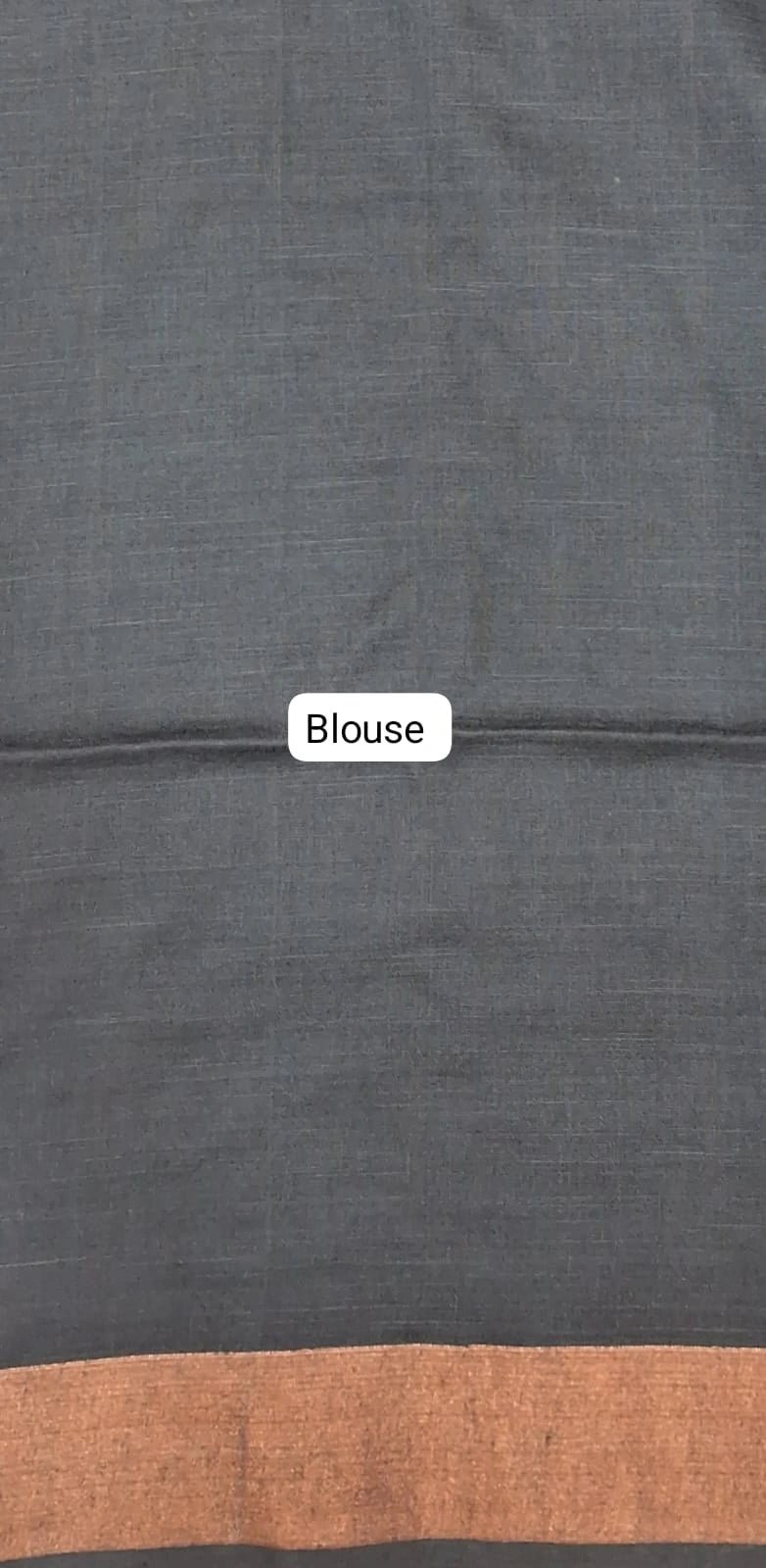 Elegant Black Khadhi Cotton Saree blouse