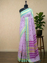 Light lavender Kanchi cotton saree