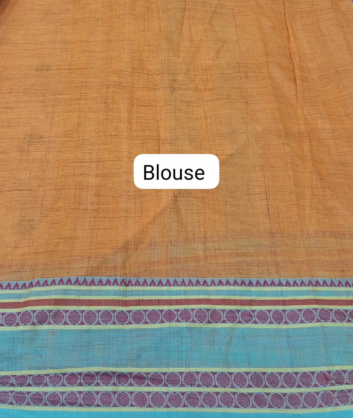 Beige Kanchi cotton saree Blouse