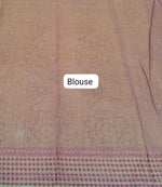 Light golden yellow Kanchi cotton saree blouse