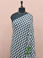 Elephant grey khadhi cotton saree 1
