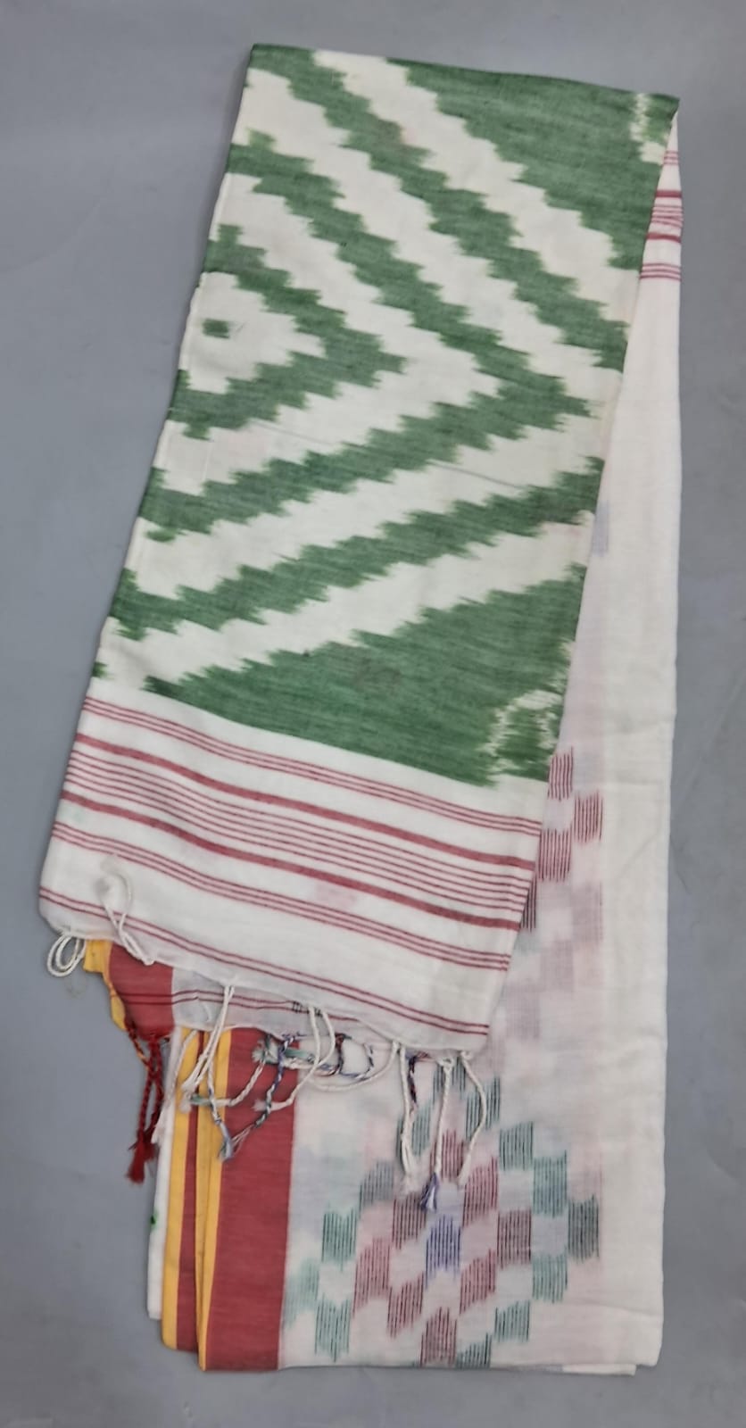 White Khadi Cotton Saree