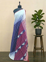 Blue khadhi cotton saree 