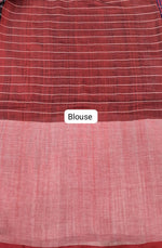 Blue khadhi cotton saree Blouse