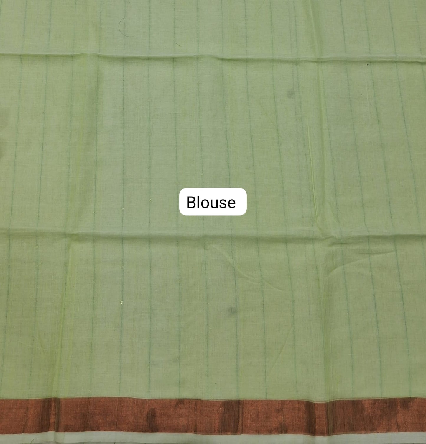 Pista Green Khadi Cotton Saree