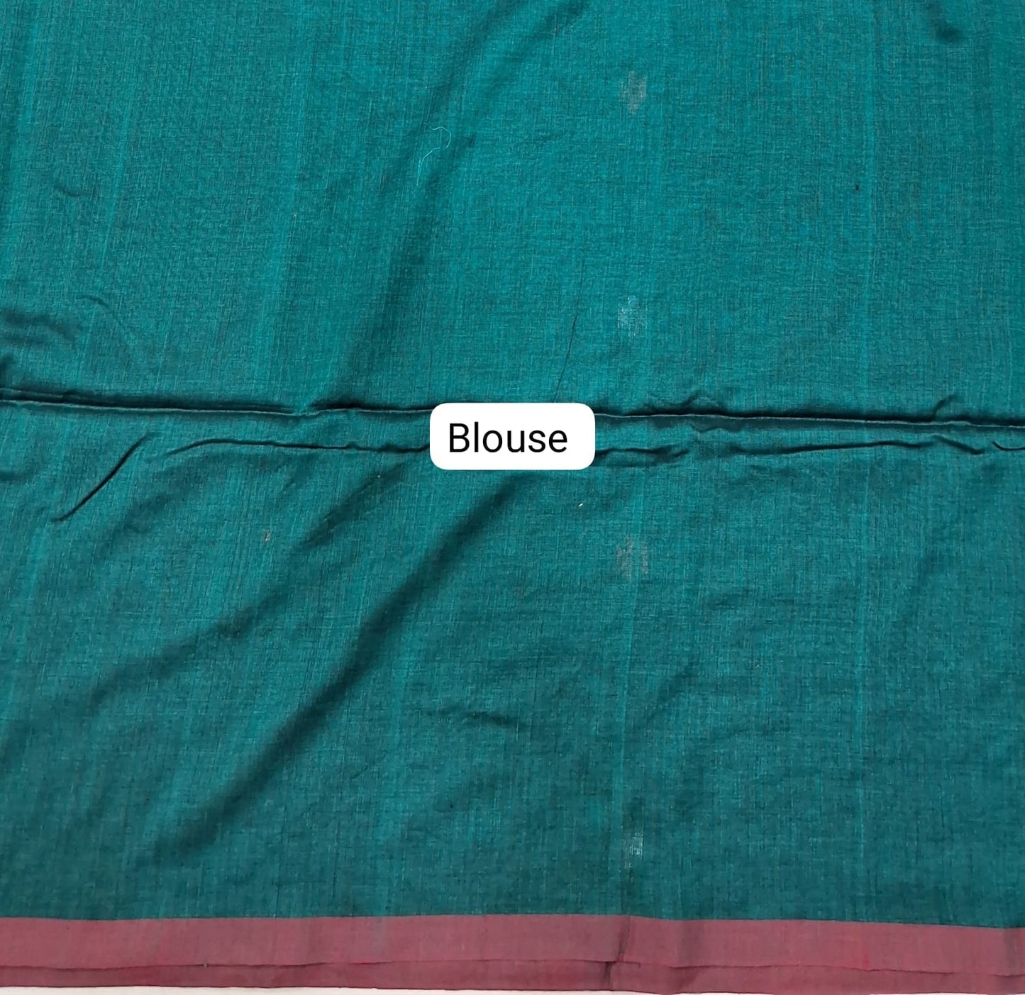 Bottle Green Khadi Cotton Saree