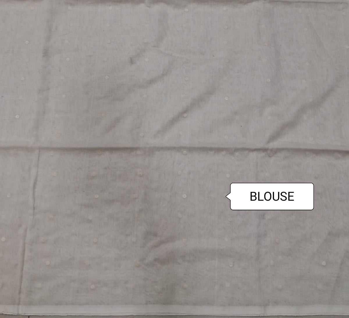 Cream Pure Khadhi cotton saree  Blouse