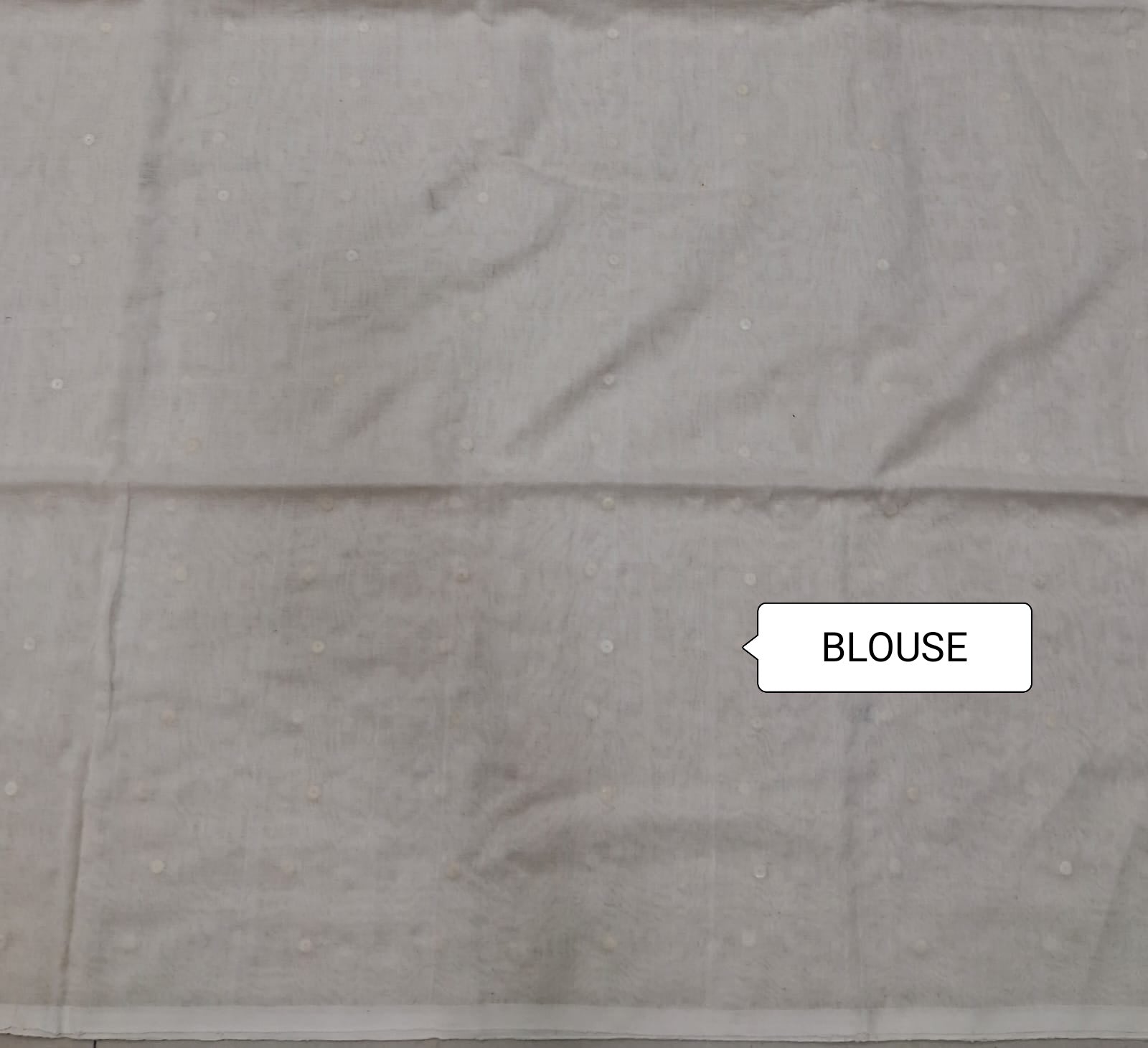 Cream Pure Khadhi cotton saree  Blouse