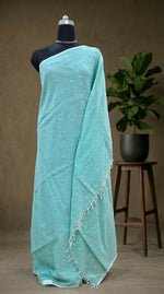 Elegant Light green Khadhi cotton saree