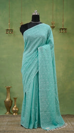 Elegant Light green Khadhi cotton saree