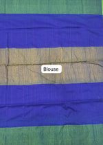 Handwoven Paneled Khadhi Cotton Saree Blouse