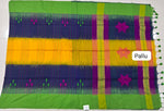 Handwoven Paneled Khadhi Cotton Saree Pallu