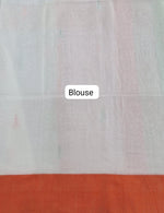 White Khadi Cotton Saree Blouse