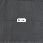 Black Khadhi Cotton Saree Blouse