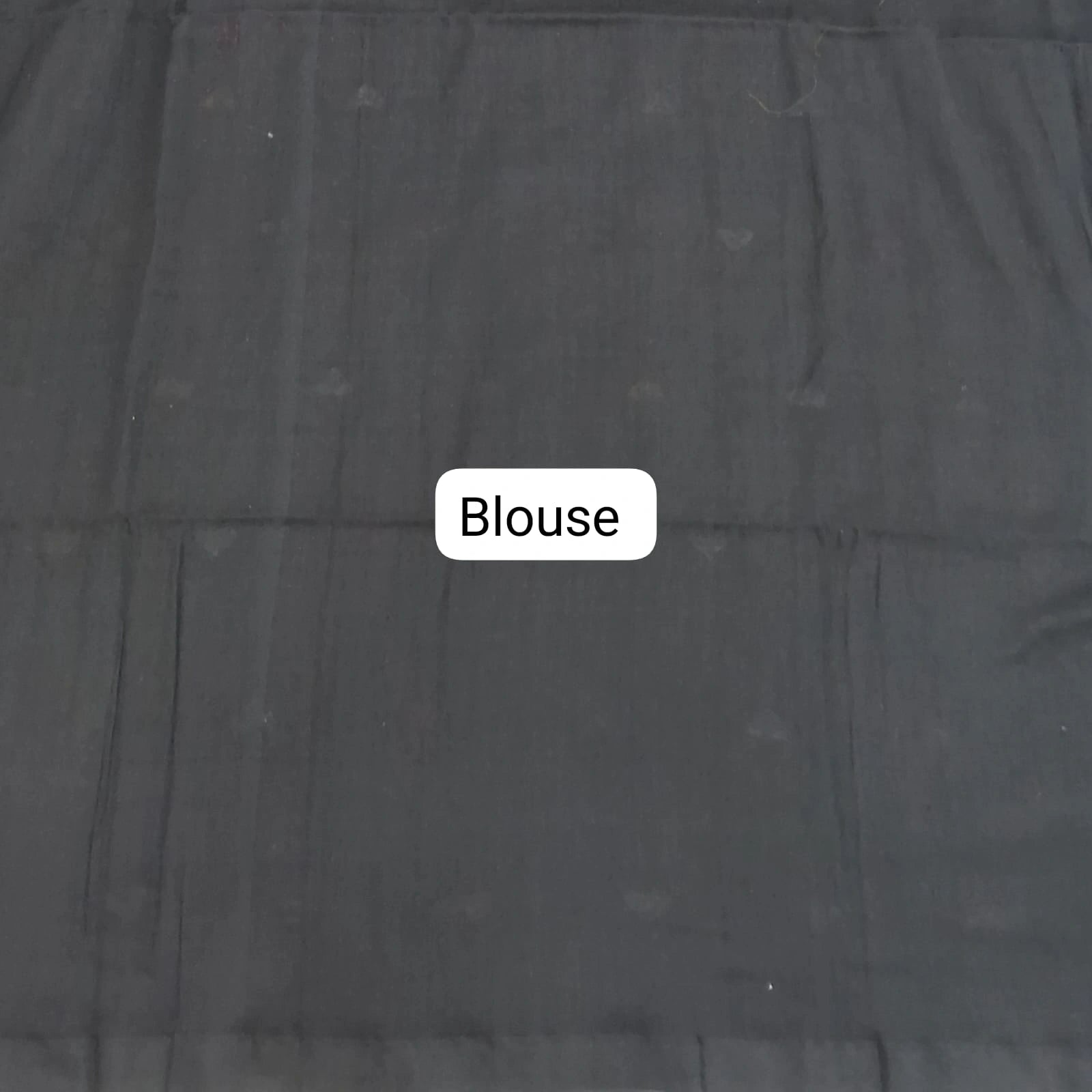 Black Khadhi Cotton Saree Blouse