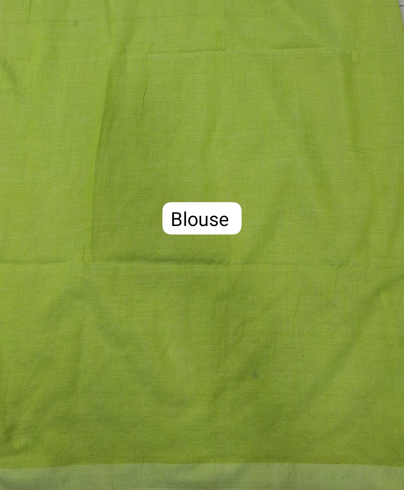 Bright Green Khadi Cotton Glow blouse