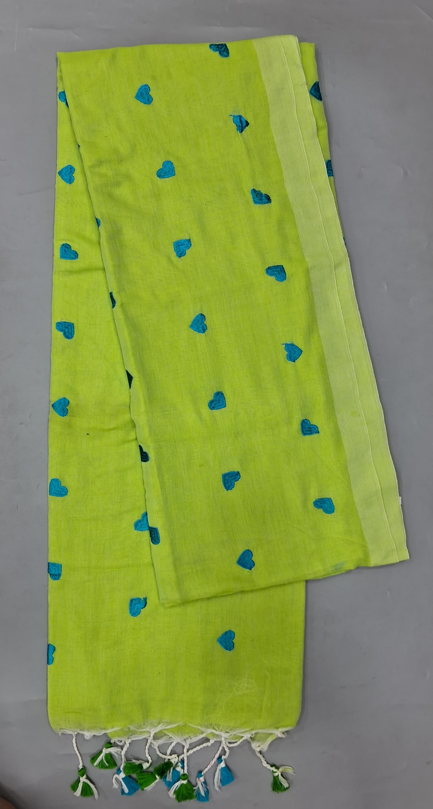 Bright Green Khadi Cotton Glow